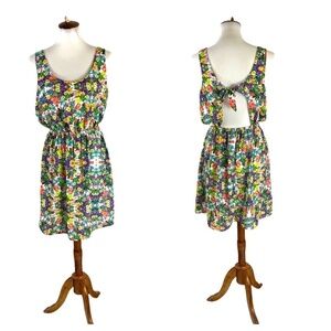 3/$25 BP Floral Back Cutout Dress SZ L